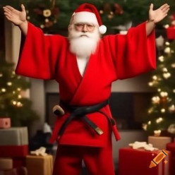 Visite du père noël au judo